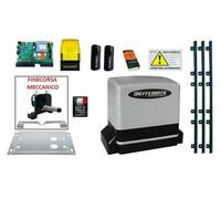 Kit Motore Automazione Cancello Scorrevole Automatico Con 3 Mt Cremagliera 230V