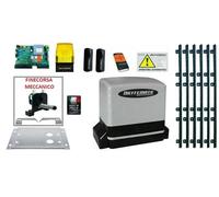 Kit Motore Automazione Cancello Scorrevole Automatico Con 6 Mt Cremagliera 230V