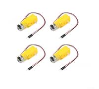 Kit motore CC a doppio albero da 3-6 V per robotica educativa e progetti di veicoli RC con motori e ruote pre-cablati (filo saldato)