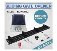 Kit motore elettronico for cancello scorrevole con porta in griglia di legno guidata da 4 m in nylon opzionale,Resistenza a tutte le intemperie(AC220V 600KG)