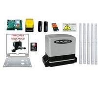 Kit Motore Kv6 230 V Automazione Cancello Scorrevole 5 Mt Cremagliera Zincata