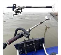 Kit motore per pesca a traina portatile, piccola elica sterzante leggera per barche, elica di emergenza per barche con manico