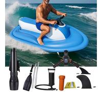 Kit Motore Sup Gonfiabile Di Livello Professionale: Scooter Subacqueo 500w 10000mah (Ad Alta Velocità), Moto D'Acqua Elettrico,Gommone Gonfiabile (Leggero E Pieghevole)Kayak Da Immersione,White