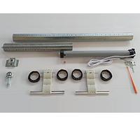 Kit Motore Tapparelle 100 kg 50 Nm Varie Misure Anti-Sollevamento di Sicurezza RULLO REGOLABILE Completo di Accessori (da 130 cm a 165 cm)