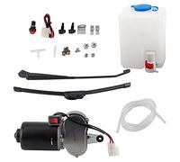 Kit Motore Tergicristallo DC 12V, Kit Tergicristallo Motore Elettrico UTV, con Kit Pompa Lavavetri, Kit Tergicristallo Universale, Pulizia Silenziosa Durevole per UTV ATV