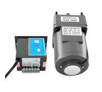 Kit motoriduttore 220 V, motore a trasmissione monofase da 40 W con velocità regolabile, motore regolabile ad alta coppia, adatto per controllo continuo con motoriduttore