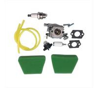 Kit motosega carburatore con candela pompa primer compatibile con parti automobilistiche di motociclette 350 351 370 390 420 333 335 338 050 2055 2115(green)