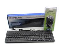 Kit Mouse E Tastiera Usb Con Filo Layout Italiano Multimediale Slim Sottile_