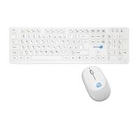 KIT MOUSE E TASTIERA WIRELESS CON ADESIVI LAYOUT ARABO SA QWERTY BIANCO M&K