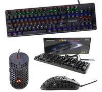 KIT MOUSE OTTICO E TASTIERA LAYOUT ITA MULTIMEDIA RGB 5000DPI GAMING MECCANICA