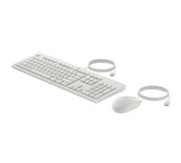 Kit Tastiera e Mouse USB HP 225 - Bianco - Layout QWERTY Italiano