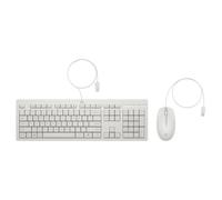 Kit Tastiera e Mouse USB HP 225 - Bianco - Layout QWERTY Italiano