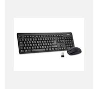 Hamlet Wireless Desktop kit mouse, tastiera italiana wireless 2.4 GHz con nano r