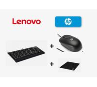 Kit Mouse Usb HP + Tastiera Ita Usb LENOVO + Tappetino omaggio Qualità Premium
