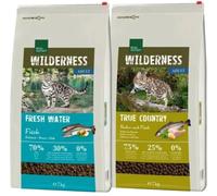Kit Multigusto 2x7KG Real Nature Wilderness Cat Fresh Water + True Country SALMONE POLLO