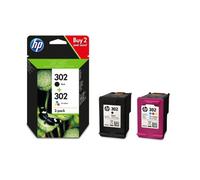 HP Confezione da 2 cartucce d'inchiostro nero/tricromia originali 302