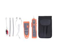 Kit multiuso per localizzazione cavi e tester di rete per linee telefoniche e cavi LAN - Localizzatore e rilevatore di cavi con flash LED - Test di continuità e stato della linea