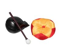 Kit Muyu Buddista per Meditazione, Blocco Legno Finto Cuscino | Suono Chiaro e Forte, Superficie Liscia in Acrilico, per e Riti