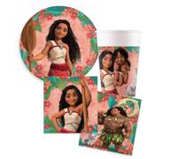 Kit n.2 Accessori Tavola Oceania per 16 persone per allestire la tavola del compleanno della tua bambina vaiana maui oceano compleanno festa party