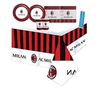 KIT N 24 COORDINATO TAVOLA A.C. Milan + decorazione torta
