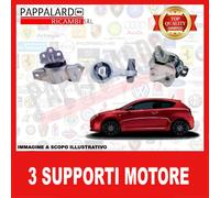 KIT N° 3 SUPPORTI MOTORE per FIAT Grande Punto 1.4 T-Jet 88 KW