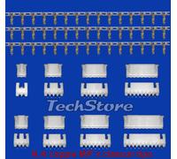 KIT N. 32 Coppie Connettori M/F JST-XH 4x8-tipi da 2-pin a 10-pin per PCB