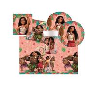 Kit n.78 Accessori Tavola Oceania per 8 persone per allestire la tavola del compleanno della tua bambina vaiana maui oceano compleanno festa party