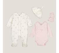 Kit nascita 4 pezzi Beige 0 mesi - 50 cm Fantasia