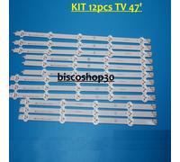 Kit Nastro LED TV LG 47LN5400 47LN575S 12 Pezzi Venditore Pro
