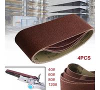 Kit Nastro Levigatrice Legno 3\"X18\" 40 60 80 120 Grana 75x457mm Accessori