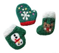 Kit natalizio fai da te in feltro con ornamenti e componenti per ghirlande, decorazioni natalizie e usi creativi (combinazione quattro)