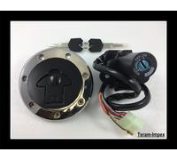 Kit neiman +Tappo + Chiave Serratura per Kawasaki ZZR 600/400 Di 1993 A 2006