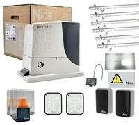 KIT NICE ROBUS 1000 BD 24V PER CANCELLO SCORREVOLO 1000 KG 6MT CREMAGLIERA RB1000BDKCE-MT6