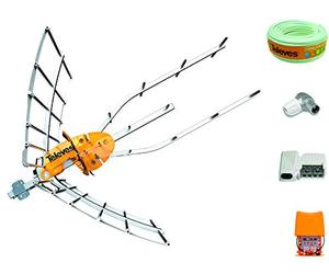 Kit Nuova Antenna TELEVES Ellipse + Amplificatore 24dB + Rotolo di cavo + Connessioni