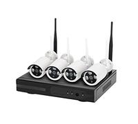 Kit NVR videosorveglianza 4 telecamere 3 LED 4 canali wireless full HD WiFi IP