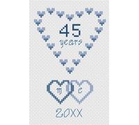 Kit O Pattern Per Card Con Cuori Di Nozze In Zaffiro O Anniversario Florashell