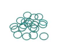 Kit O-ring O-ring in gomma al fluoro, diametro esterno 17 mm, diametro interno 13,2 mm, larghezza 1,9 mm, guarnizione di tenuta verde, 20 pezzi