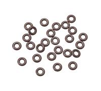 Kit O-ring O-ring in gomma al fluoro, diametro esterno 3,5 mm, diametro interno 1,5 mm, larghezza 1 mm, guarnizione di tenuta marrone 25 pezzi