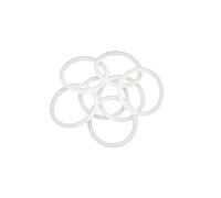 Kit O-ring Rondella di tenuta Guarnizione O-ring bianca, diametro filo 3,1 mm diametro esterno 10 mm-78 mm O-ring in gomma siliconica, anelli di tenuta VMQ Scheletro di riparazione Guarnizione paraoli