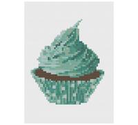 Kit O Schema Di Punto Croce - Florashell - Cupcake Verde