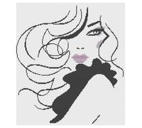 Kit Punto Croce O Motivo - Florashell - Glamour Bambina