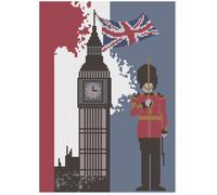 Kit O Schema Di Punto Croce - Florashell - LONDRA BIG BEN
