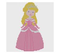 Kit O Schema Di Punto Croce - Florashell - Principessa Bionda