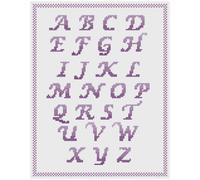 Kit O Schema Di Ricamo A Punto Croce - Florashell - Schema Dell'Alfabeto