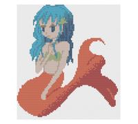 Kit O Schema Di Ricamo - Florashell - Sirena