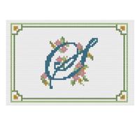 Kit O Schema Per Punto Croce - Florashell - Lettera Dell'Alfabeto S