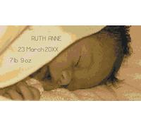 Kit O Schema Per Ricamo A Punto Croce - Bambino Che Dorme