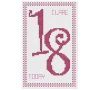 Kit O Schema Per Ricamo A Punto Croce Rosa Per Il 18° Compleanno - Di Florashell