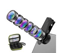 Kit obiettivo fotocamera universale 6 in 1 for telefono Obiettivo Fish Eye Obiettivo macro grandangolare Filtro CPL/StarND32 for quasi tutti gli smartphone