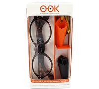KIT OCCHIALE DA LETTURA O-OK AGATA CON PORTAOCCHIALI DOPPIO (+3.50, Tartaruga)
